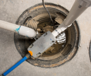 Sump pump in a home
