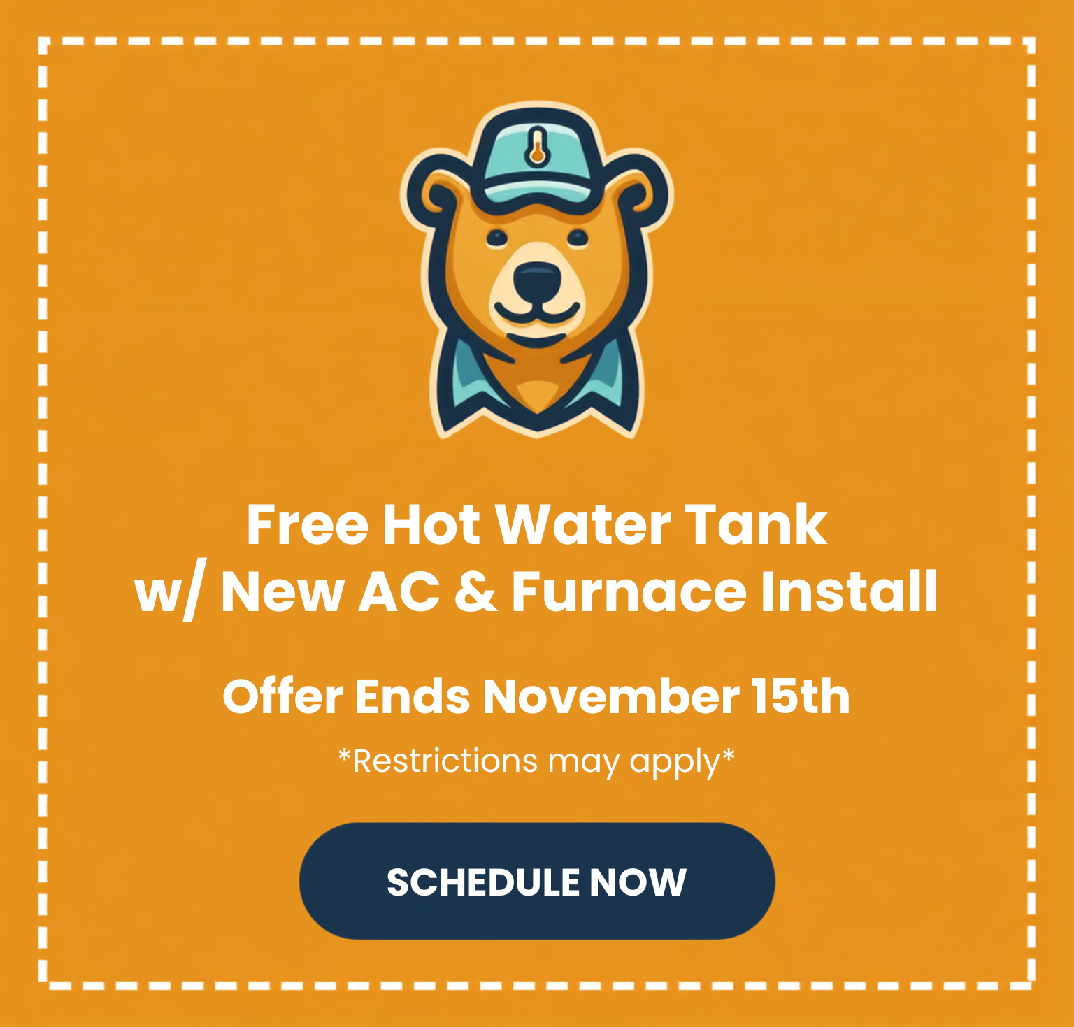 Free Hot Water Tank Special